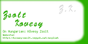 zsolt kovesy business card